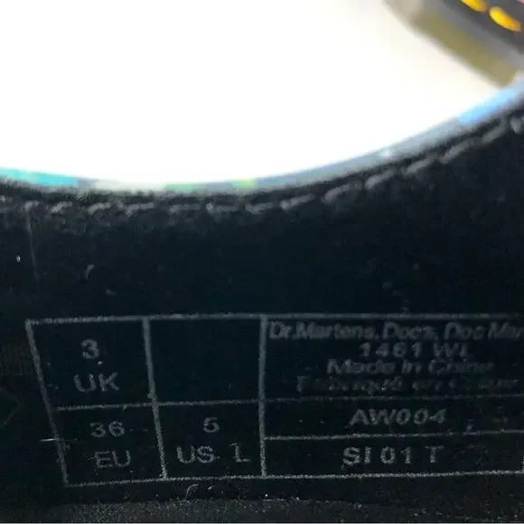 NWT Dr Martens 1461 Wanderlust Floral Oxfords Women’s 5 Lace Up Shoes - Picture 8 of 8